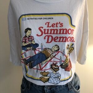 White Kids Graphic Shirt